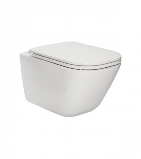 Подвесной унитаз Roca Gap Rimless с тонкой крышкой Soft Close